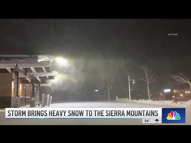 Perilous conditions at the Sierra Nevada mountains