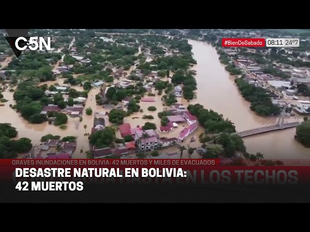 ⁣DESASTRE NATURAL en BOLIVIA: 42 MUERTOS