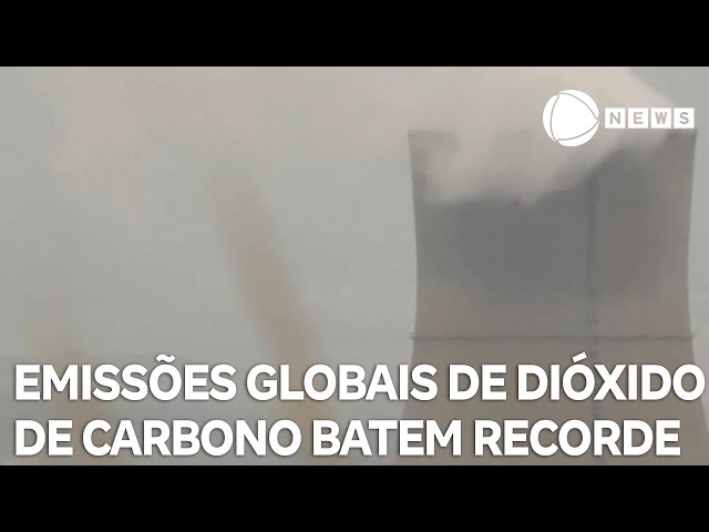 Emissões globais de dióxido de carbono batem recorde em 2023