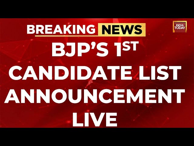 BJP'S 2024's Lok Sabha Poll Candidate List LIVE News | BJP Press Conference LIVE | PM Modi