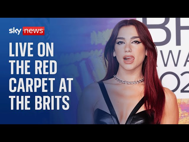 Watch Brits red carpet live: Stars arrive at the O2 Arena in London