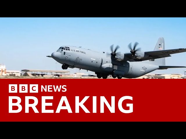 US carries out first air drop of aid for Gaza | BBC News