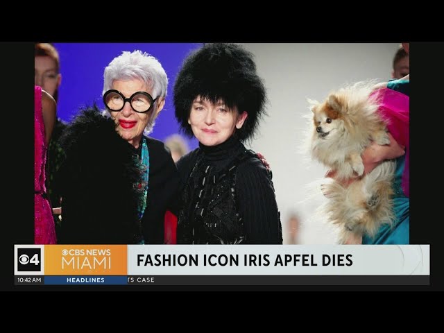 Fashion icon Iris Apfel dies