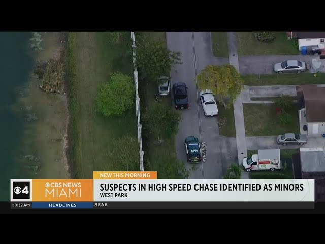 Suspects in West Park high-speed chase identified as minors