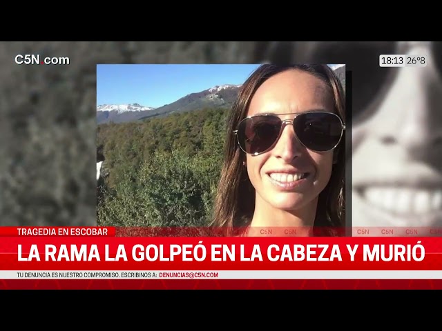 TRAGEDIA en ESCOBAR: una MUJER FALLECIÓ luego de que se le CAYERA una RAMA