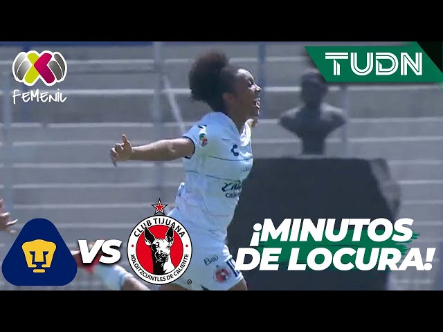 ¡FINAL DE PELÍCULA! Dos goles en un minuto | Pumas 3-3 Tijuana | Liga Mx Femenil- CL2024 J9