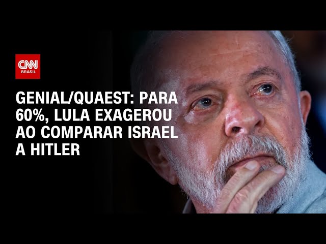 ⁣Genial/Quaest: Para 60%, Lula exagerou ao comparar Israel a Hitler | CNN PRIME TIME