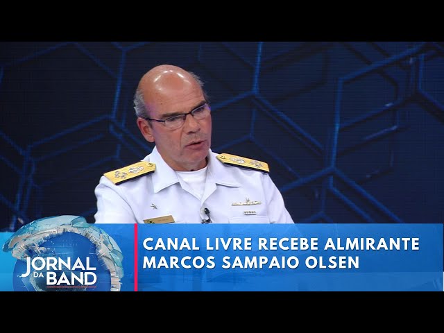 ⁣Canal Livre recebe Almirante Marcos Sampaio Olsen | Jornal da Band