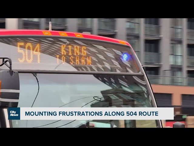 ⁣Mounting frustration with TTC's 504 route