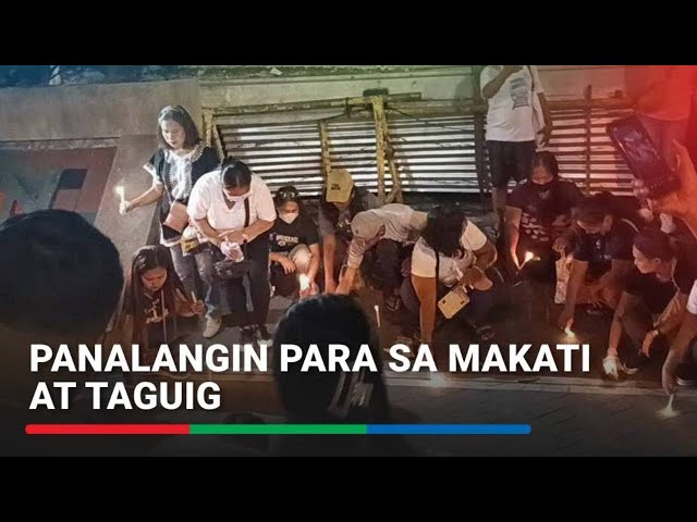 ⁣Prayer vigil isinagawa para sa sigalot ng Makati, Taguig | ABS-CBN News