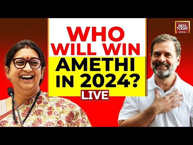 ⁣LIVE: Who Will Win Amethi In 2024? |  Lok Sabha 2024 Elections | Rahul Gandhi Vs Smriti Irani LIVE
