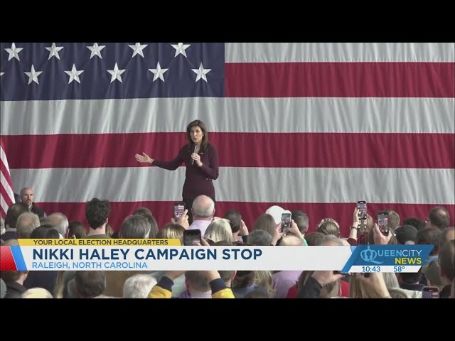 ⁣Trump, Haley hold NC rallies ahead of Super Tuesday