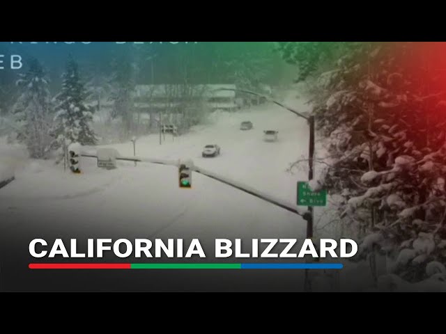 ⁣California battered by intense blizzard; more snow expected | ABS-CBN News
