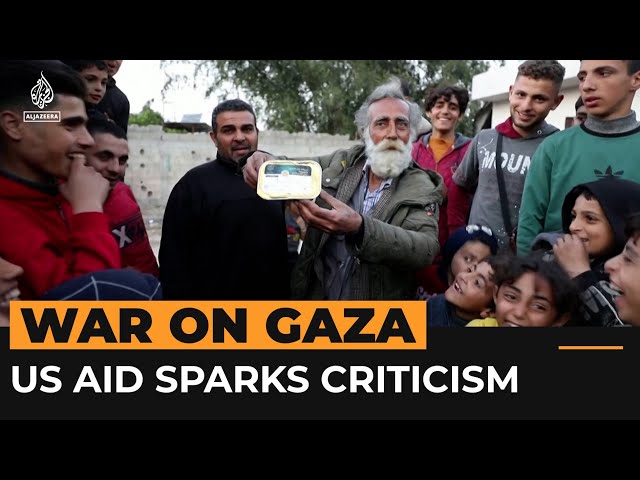 ⁣US aid drop into Gaza sparks criticism