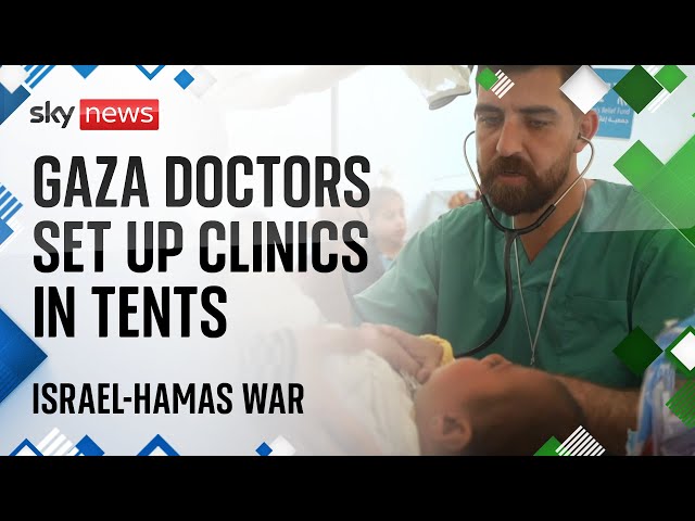 ⁣Doctors set up tents on Gaza refugee camp streets amid 'catastrophic' situation | Israel-H