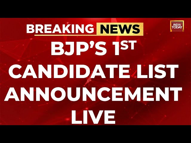 ⁣BJP'S 2024's Lok Sabha Poll Candidate List LIVE News | BJP Press Conference LIVE | PM Modi