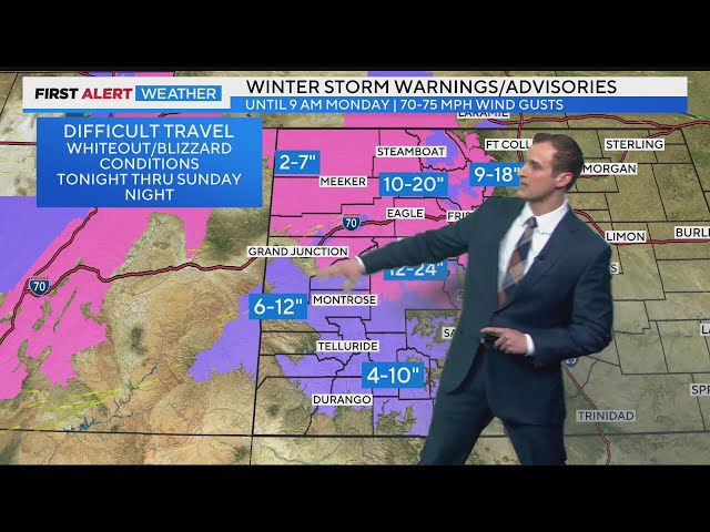 Tracking Snow Across The High Country, Sunny Across The Front Range