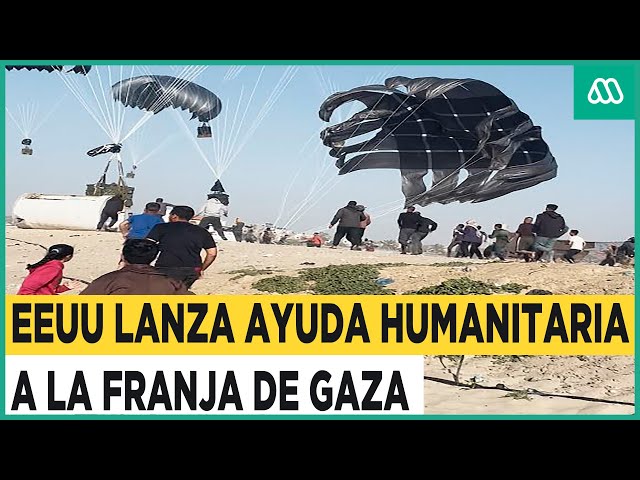 EE.UU lanza comida desde aviones a la Franja de Gaza: Millones de personas en riesgo de hambruna