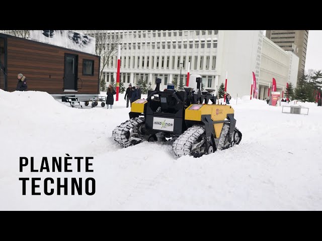 ⁣Un véhicule autonome qui roule dans la neige | Planète techno