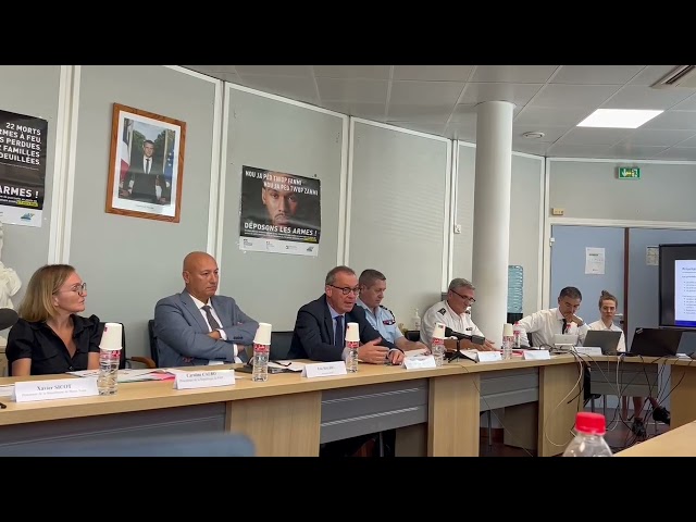 Xavier Lefort préfet de Guadeloupe présente le bilan de la délinquance