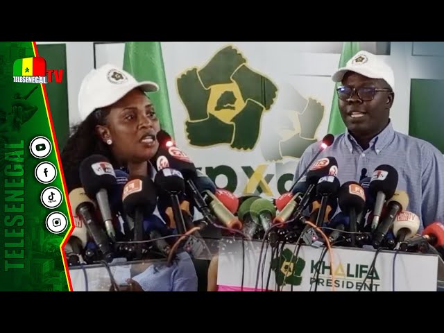 Conférence de presse des Jeunes de la coalition Khalifa Président