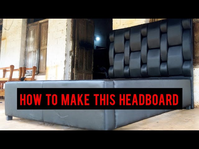 How to make upholstered headboard tutorial