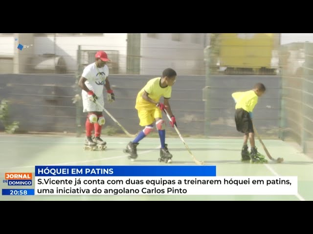 SV já conta com duas equipas a treinarem hóquei em patins, uma iniciativa do angolano Carlos Pinto