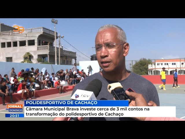 Câmara Municipal investe cerca de 3 mil contos na transformação do polidesportivo de Cachaço