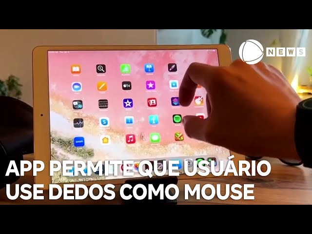 Aplicativo permite que usuário use dedos como mouse