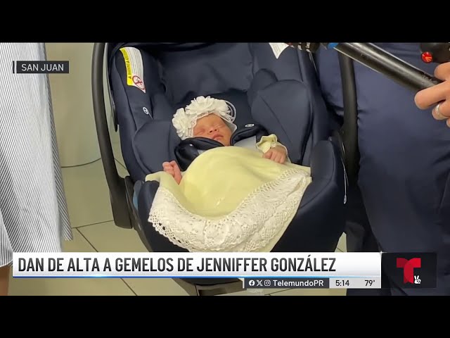 Dan de alta a los gemelos de Jenniffer González