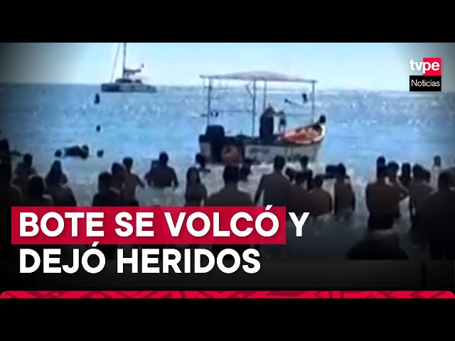 Superaron el aforo permitido del bote y con el fuerte oleaje se volcó