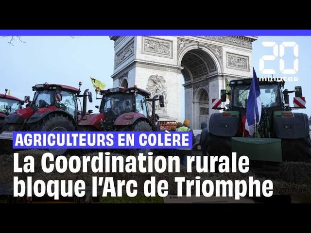 Colère des Agriculteurs : La Coordination rurale bloque l'Arc de Triomphe