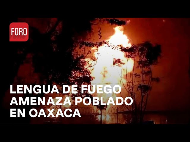 Incendio amenaza San Lucas Quiaviní, Oaxaca - Las Noticias