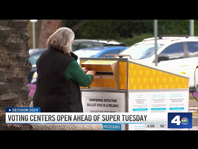 Voting centers open ahead of Super Tuesday