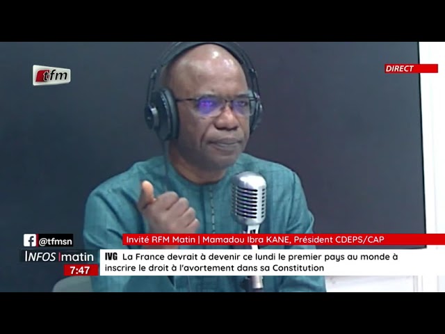 L'invité de la RFM : Mamadou Ibra Kane, président CDEPS/CAP