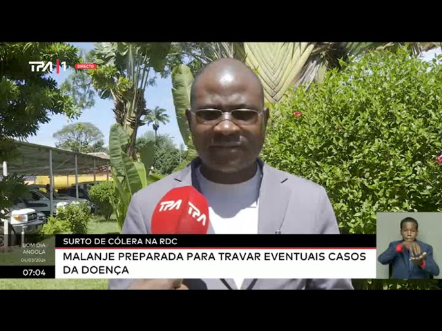 Surto de Cólera na RDC - Malanje preparada para travar eventuais casos da doença