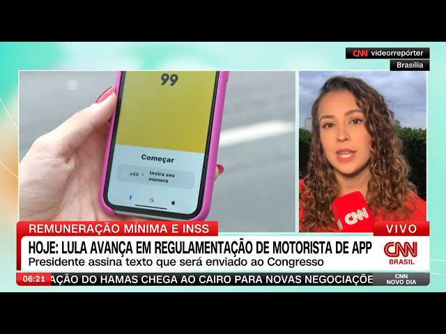 ⁣Lula assina nesta segunda-feira projeto de lei para motoristas de aplicativos | CNN NOVO DIA