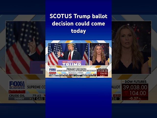 Supreme Court’s Trump ballot ruling could come as early as today #shorts