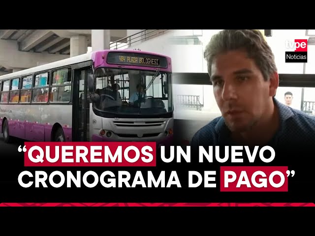 Corredor Morado detiene operaciones: representante busca nuevo cronograma de pago y acuerdo con MTC