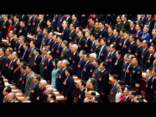 National anthem sung at opening meeting of 2nd session of 14th CPPCC National Committee