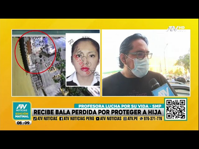 Profesora recibe bala perdida por proteger a su hija y ahora lucha por su vida