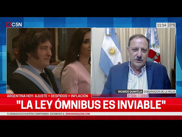 MILEI contra las PROVINCIAS: HABLA RICARDO QUINTELA, GOBERNADOR de LA RIOJA