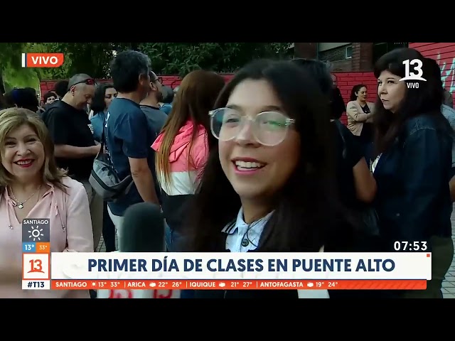 Súper lunes: primer día de clases en Puente Alto