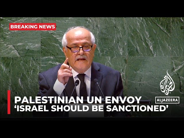 UNGA Address: Palestinian ambassador urges immediate action against Israeli atrocities