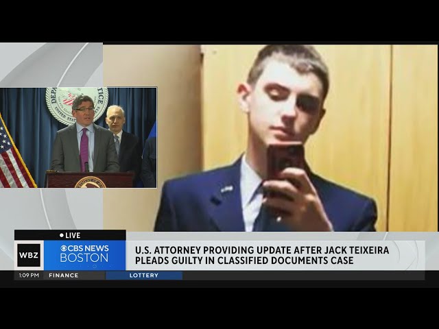 ⁣Federal prosecutors react to former Mass. Air National Guard member Jack Teixeira guilty plea