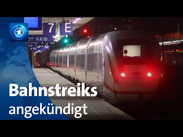 Lokführergewerkschaft GDL: Neue Bahnstreiks ab Mittwoch