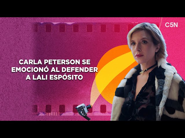 CARLA PETERSON se emocionó al DEFENDER a LALI ESPÓSITO