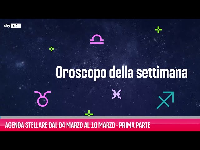 Agenda stellare dal 4 al 10 marzo - Prima parte