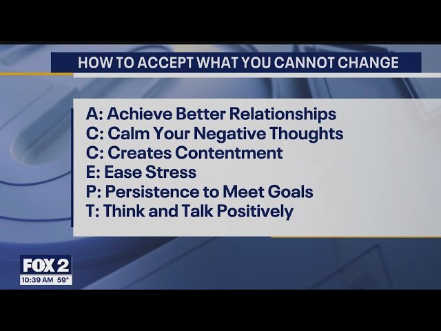 Mental Health Monday: How to accept what you cannot change