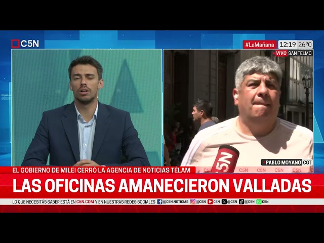 TÉLAM AMANECIÓ VALLADA: HABLA PABLO MOYANO de la CGT